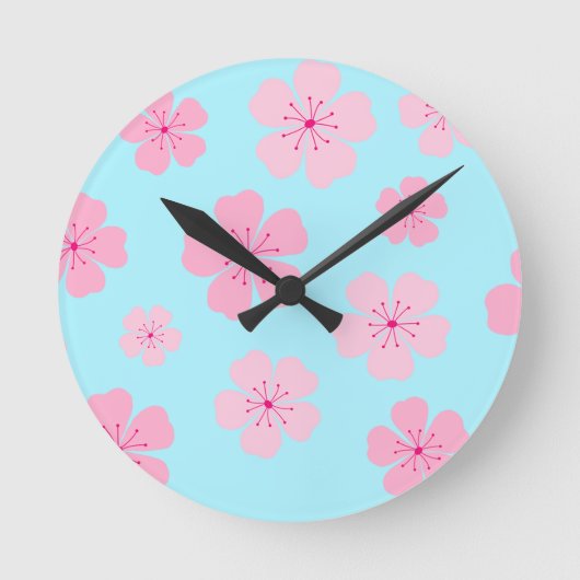Sakura wandklok ronde klok (Voorkant)