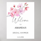 Sakura - welkomstbord voor bruidsfeest poster (Voorkant)