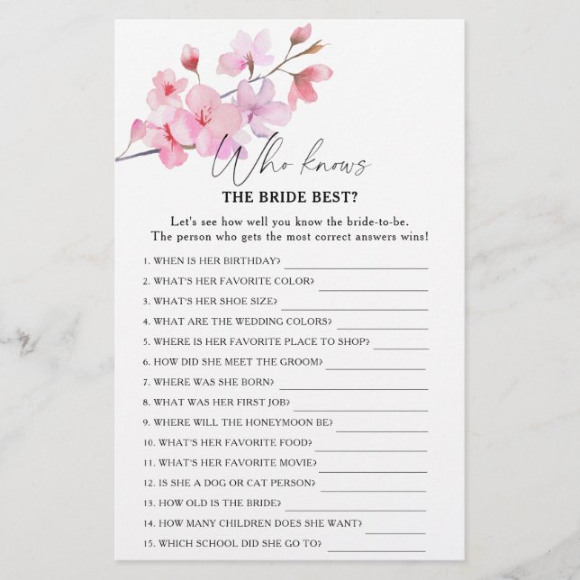 Sakura - Wie kent het beste bruidspel (Voorkant)