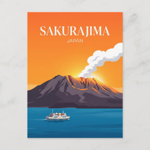 Sakurajima Japan Briefkaart