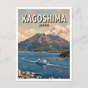 Sakurajima-veerboot Kagoshima Japan Briefkaart