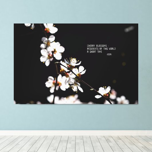 Sakurbloemen Canvas Afdruk (Insitu (Houten vloer))