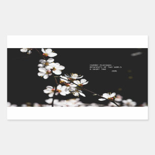 Sakurbloemen Rechthoekige Sticker