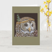 "Sal", la carte des chouettes barrées (Fleur jaune)