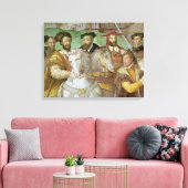 Sala dei Fasti Farnese Canvas Afdruk (Insitu (Woonkamer))