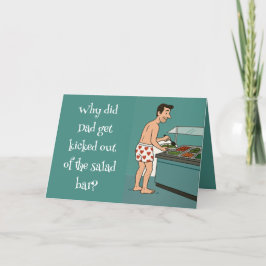 🥗 "Salad Bar Dad" Vaderdag Bedankkaart