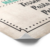 Salad Bar Feestbord Bord Poster (Hoek)