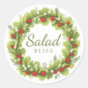 Salad Bliss Ronde Sticker