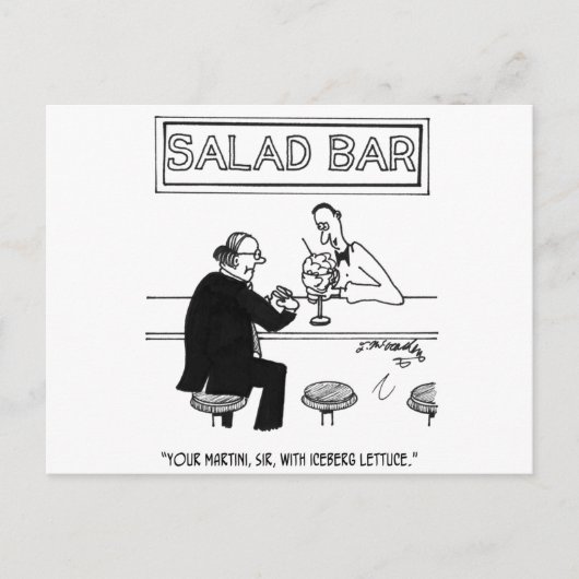 Salad Cartoon 4257 Briefkaart (Voorkant)