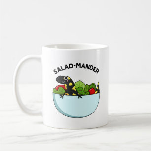 Salad-mander Funny Salamander Animal Pun Koffiemok