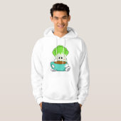 Salad met beker koffie hoodie (Voorkant volledig)