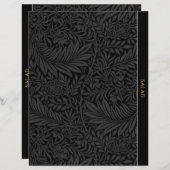 Salad | Ontvanger divider |  zwarte Floral (Voorkant / Achterkant)