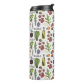 Salad Pattern monogram tumbler Thermosbeker (Gedraaid links)