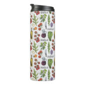 Salad Pattern monogram tumbler Thermosbeker (Geroteerd rechts)