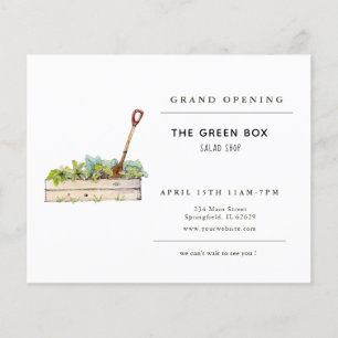 Salad Restaurant Grote opening Flyer