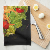 Salad Tomato Carrot Lettuce Theedoek (Quarter Fold)