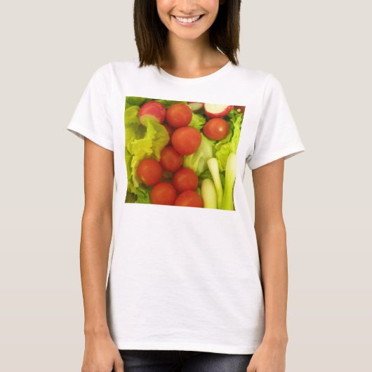 Salad Vegetables Dames T Shirt (Voorkant)