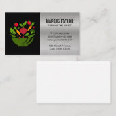 Salad Vegetables | Metaal Visitekaartje (Voorkant / Achterkant)