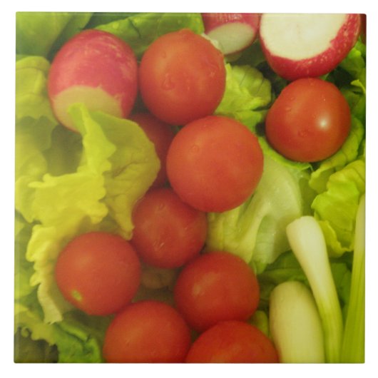 Salad Vegetables Tile Tegeltje (Voorkant)