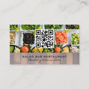 Saladbar   culinair   QR-code Visitekaartje