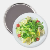 Salade avec citrons et aimant de réfrigérateur de  (Recto/Verso)