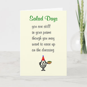 Salade Dagen Een Grappig Gelukkige Verjaardag Gedi Kaart