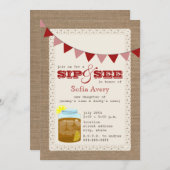 Salade De Thé Glacé Et Invitation (Devant / Derrière)