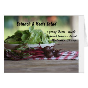 Salade d'épinards et de betteraves