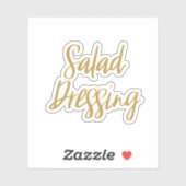 Salade dressing Sticker (Vel)
