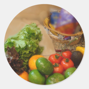 Salade vanavond! ronde sticker