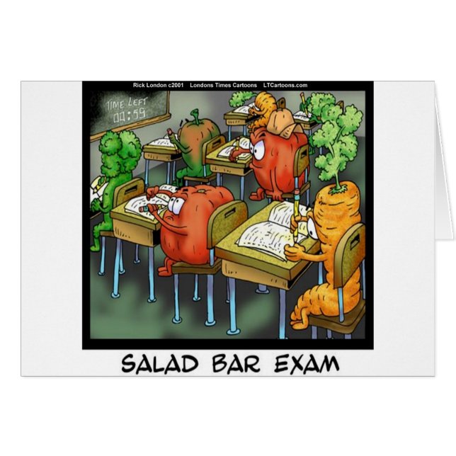 Saladebar-examen Grappig (Voorkant Horizontaal)