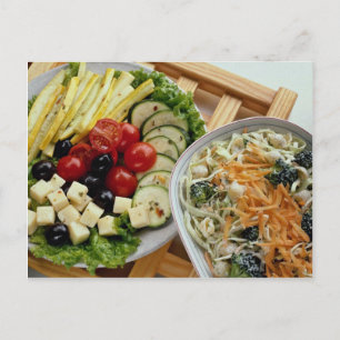 Salads dineren alfresco briefkaart