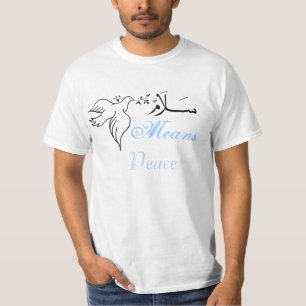 salam betekent vrede t-shirt