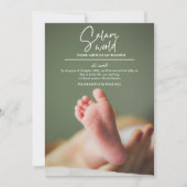 Salam World Musulman Faire-part de naissance islam (Devant)