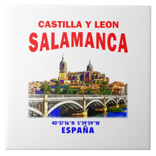 Salamanca / Castilla en León, Spanje. Tegeltje (Voorkant)