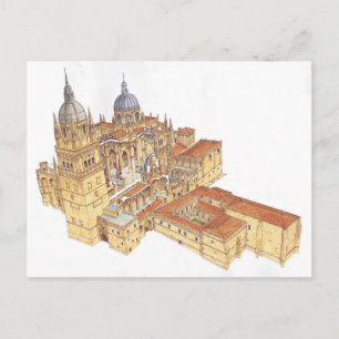 Salamanca Cathedraal. Spanje Briefkaart