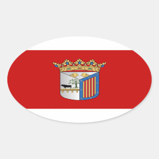 Salamanca (Spanje) Vlag Ovale Sticker
