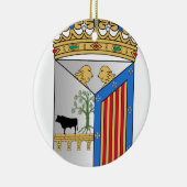 Salamanca (Spanje) Wapenstoofpot Keramisch Ornament (Rechts)