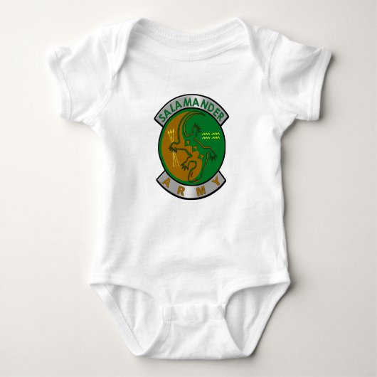 Salamander Army Baby Bodysuit (Voorkant)