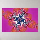 Salamander - Fractal Art Poster (Voorkant)