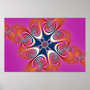 Salamander - Fractal Art Poster