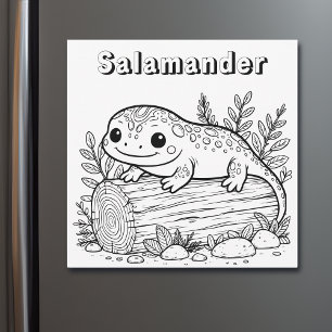 salamander Kleurplaat van kind