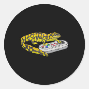 Salamander Spelen Videospel Salamanders Gamers Ronde Sticker