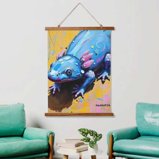 Salamandre Colorée Art Mural – Amphibiens Menacés (Salon)
