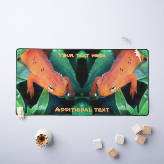 Salamandre rouge goutte de pluie sur l'oeil person (Tableau pour enfants)