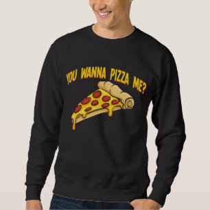 Salami Pizza Humor Pizzeria Food Lover Trui