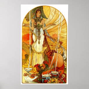 Salammbô door Alphonse Mucha Poster