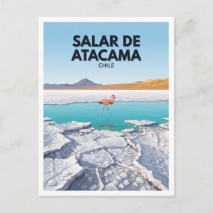 Salar de Atacama, Atacamawoestijn, Chili Reizen Briefkaart