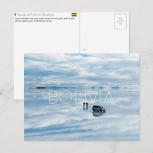 Salar de Uyuni, Bolivia Reisansichtkaart Briefkaart
