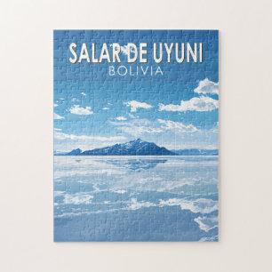 Salar de Uyuni Bolivia Reizen Kunst Vintage Legpuzzel